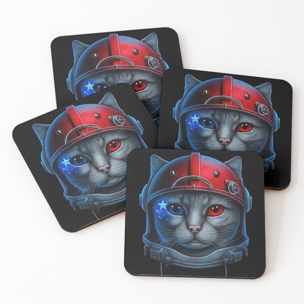 Item preview, Cool Heterochromia Cat with a Helmet designed and sold by GXABrands.