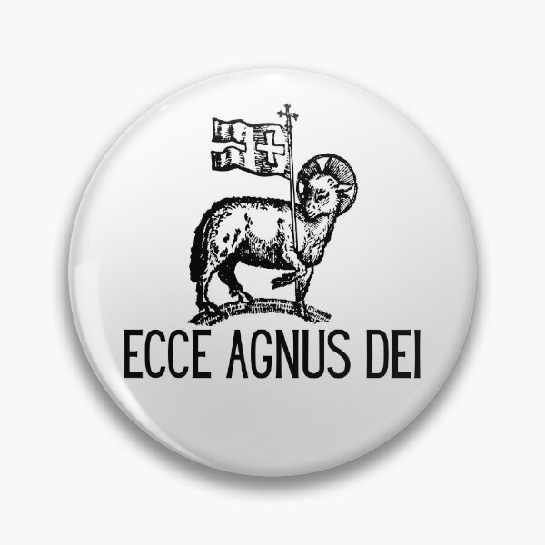 Item preview, Ecce Agnus Dei catholic latin phrase designed and sold by natalisdesign.