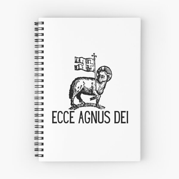 Item preview, Ecce Agnus Dei catholic latin phrase designed and sold by natalisdesign.