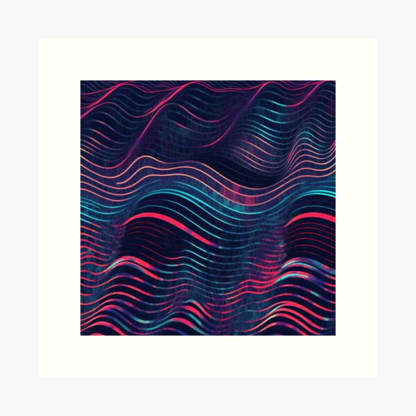 Item preview, Digital Purple Waves designed and sold by BraveFellow.