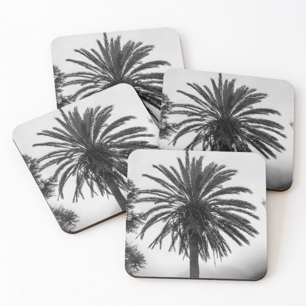 Item preview, Palm tree in black and white designed and sold by LuckyU3.
