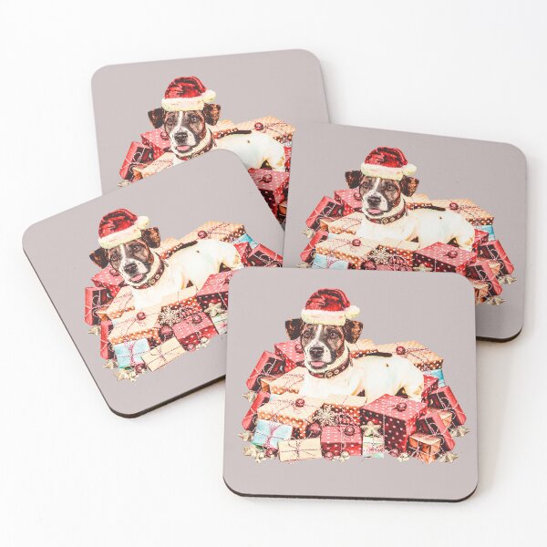 Item preview, Vintage Christmas Dog With Gifts/ Christmas Dog designed and sold by Designs By YL.