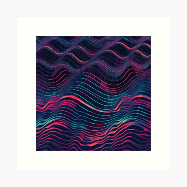 Item preview, Digital Horizontal Waves designed and sold by BraveFellow.
