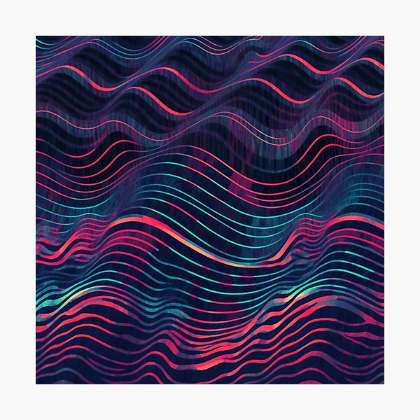 Item preview, Digital Horizontal Waves designed and sold by BraveFellow.