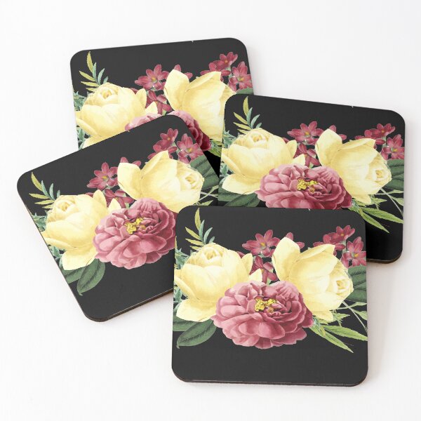 Item preview, Yellow Watercolor Vintage Floral Motifs Bouquet Flowers designed and sold by dmr studio.