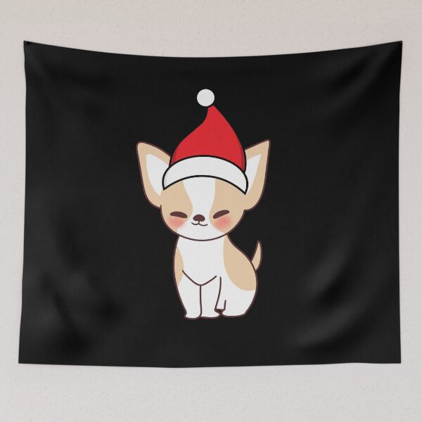 Item preview, Cute Chihuahua with Santa Claus' hat 6 - christmas dog collection designed and sold by Olivvier.