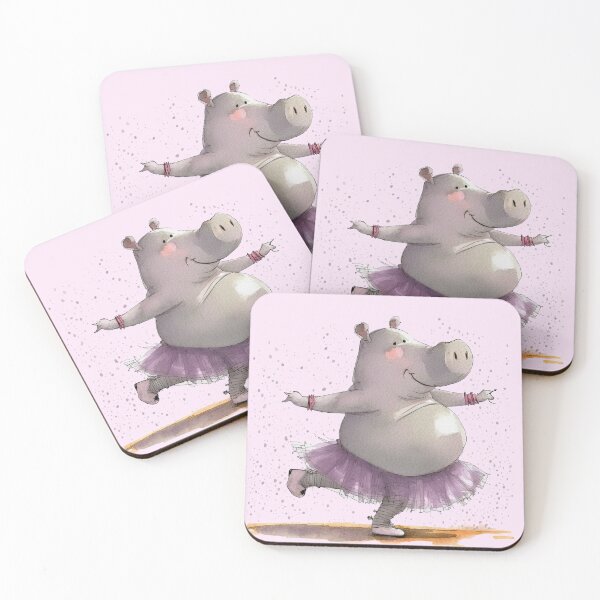 Item preview, Hippo Ballerina in Pink Tutu designed and sold by ThePurpleMelon.
