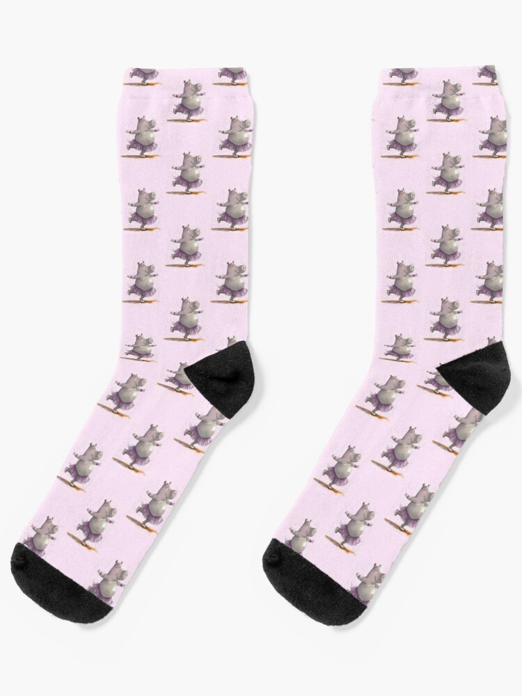 Hippo Ballerina in Pink Tutu | Socks