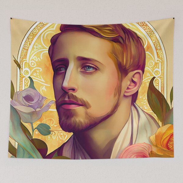 Item preview, Portrait of Ryan Gosling designed and sold by MadeByHaresShop.