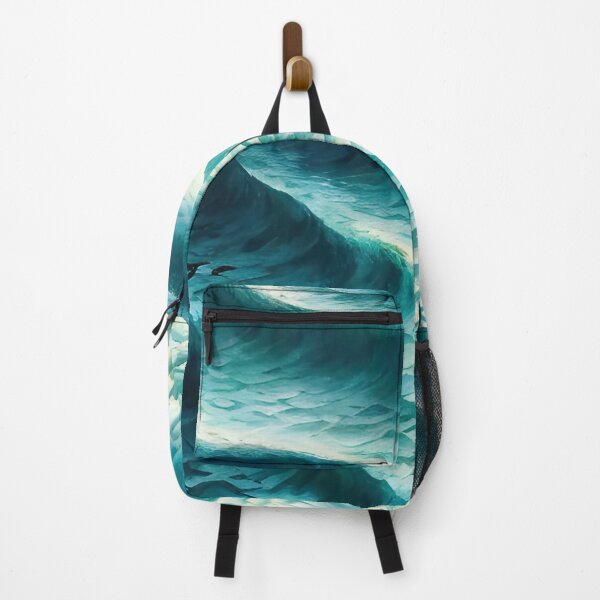 Item preview, Hyperrealistic blue ocean waves designed and sold by Crestern.