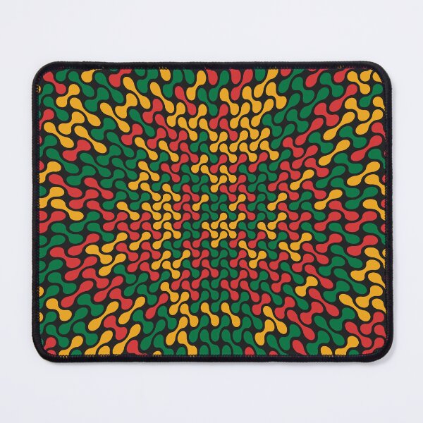 Item preview, Warped Metaballs Pattern (Rasta Colours) designed and sold by John Uttley.