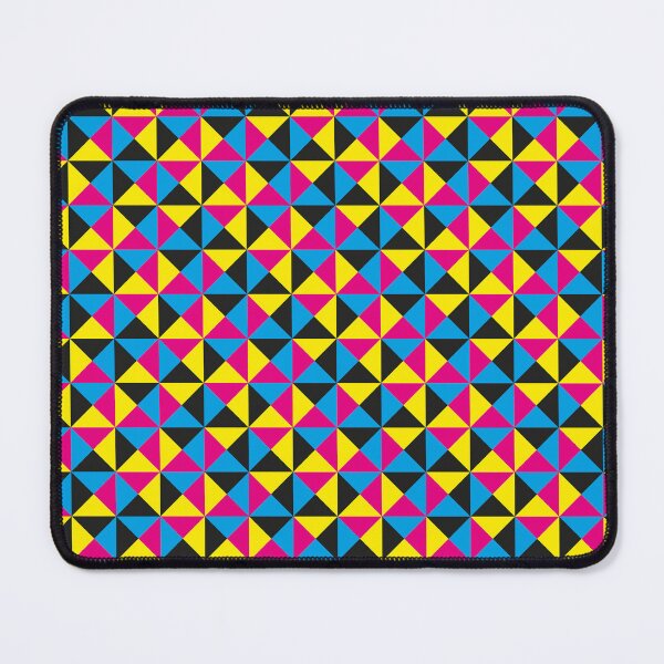 Item preview, Geometric Triangle Pattern (CMYK) designed and sold by John Uttley.