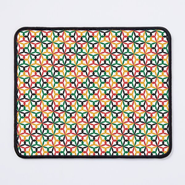Item preview, Geometric Flower Petal Pattern (Rasta Colours) designed and sold by John Uttley.