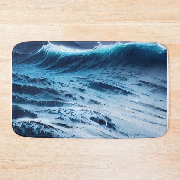 Item preview, Hyperrealistic blue ocean waves designed and sold by Crestern.