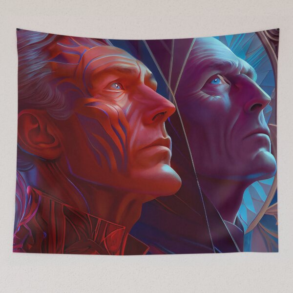 Item preview, Magneto and Charles Xavier fanart designed and sold by MadeByHaresShop.
