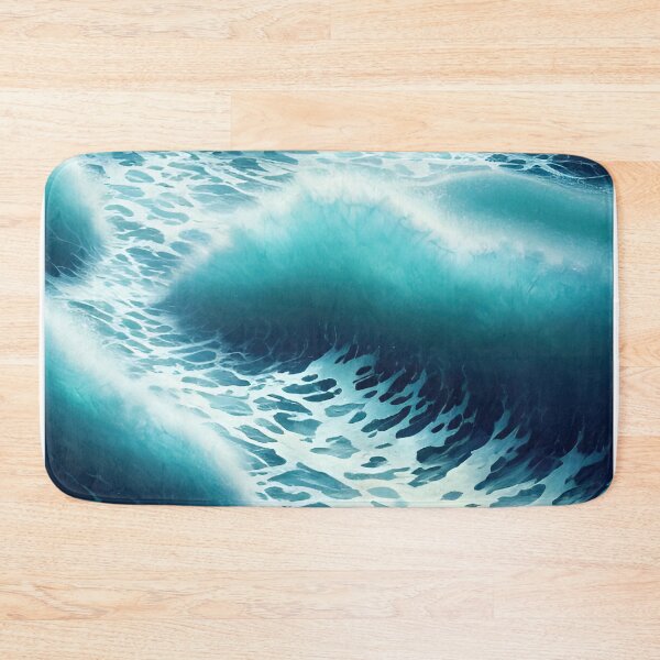 Item preview, Hyperrealistic blue ocean waves designed and sold by Crestern.