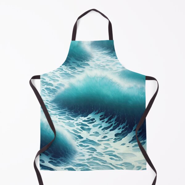 Item preview, Hyperrealistic blue ocean waves designed and sold by Crestern.