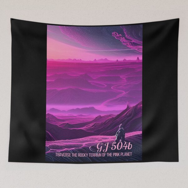 Item preview, GJ 504b - Traverse the Rocky Terrain of the Pink Planet designed and sold by Caregiverology.