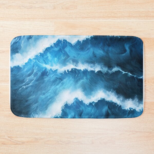 Item preview, Hyperrealistic blue ocean waves designed and sold by Crestern.