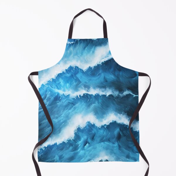 Item preview, Hyperrealistic blue ocean waves designed and sold by Crestern.