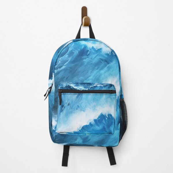 Item preview, Hyperrealistic blue ocean waves designed and sold by Crestern.