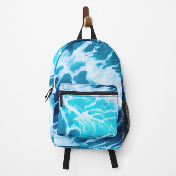 Item preview, Hyperrealistic blue ocean waves designed and sold by Crestern.
