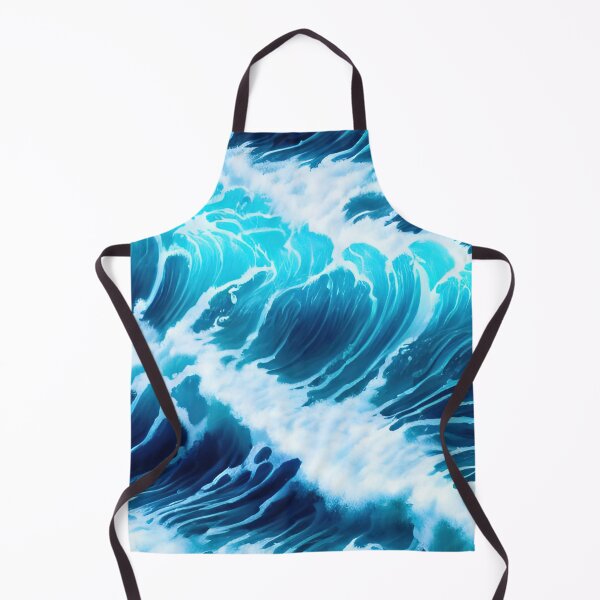 Item preview, Hyperrealistic blue ocean waves designed and sold by Crestern.