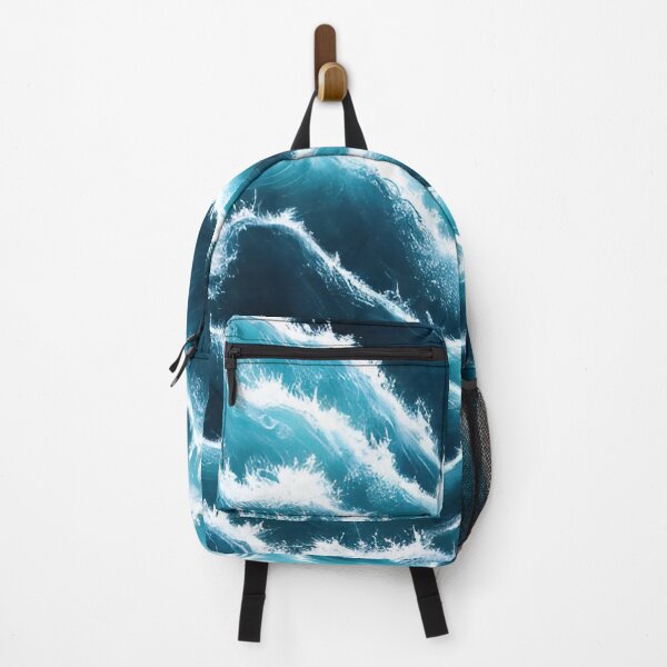 Item preview, Hyperrealistic blue ocean waves designed and sold by Crestern.