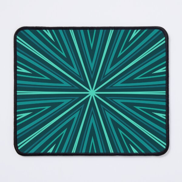 Item preview, Barcode Sunburst Square (Teal Shades) designed and sold by John Uttley.