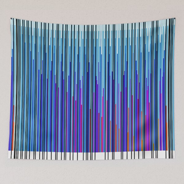 Artikelvorschau, Primzahlen Blau (vertikal - auch horizontal und in anderen Farben erhältlich) entworfen und verkauft von MarkArtDesignUK.