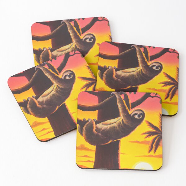 Item preview, A sloth on a tree impressionist style designed and sold by arkantus.