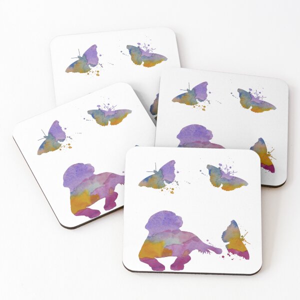 Item preview, Newfoundland Dog Art, Dog Butterfly Art, Dogs And Butterflies designed and sold by BittenByErmines.