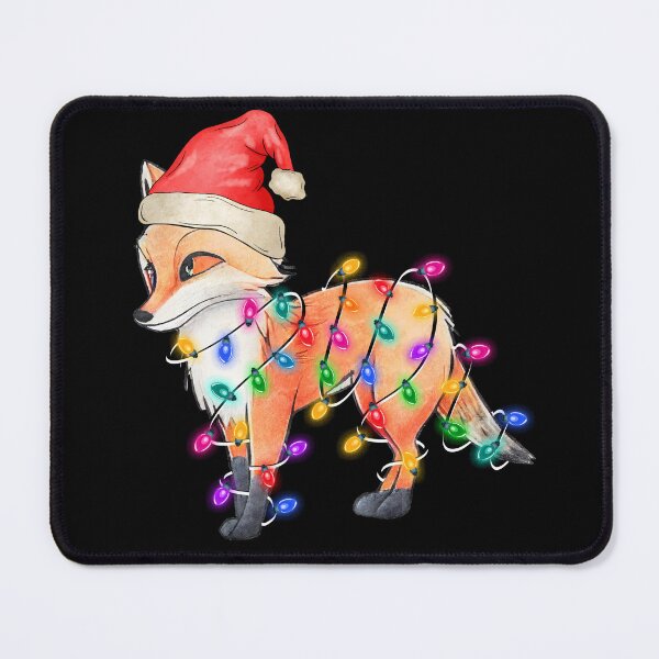 Item preview, Merry Christmas Lights Holiday Fox designed and sold by ThisIsMugLife.