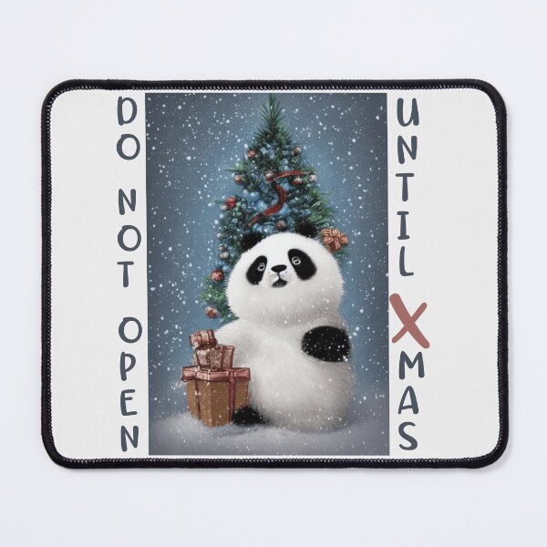 Item preview, Don't open until Christmas, Panda 3 designed and sold by i-cottagedesign.