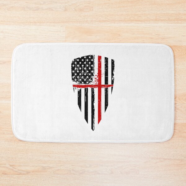 Item preview, American Flag Red Line Crusader designed and sold by AndrewStep.