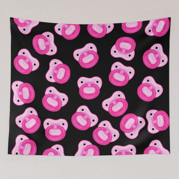 Item preview, Pink Baby Girl Pacifier Pattern designed and sold by Deborah Camp.