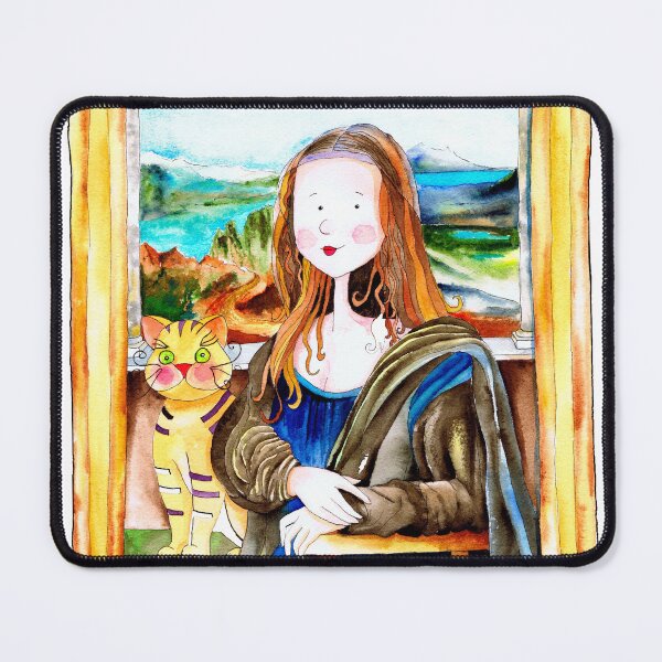 Item preview, Mona Luisa and cat Leo designed and sold by IsabelSalvador.