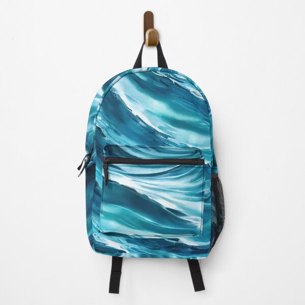 Item preview, Hyperrealistic blue ocean waves designed and sold by Crestern.
