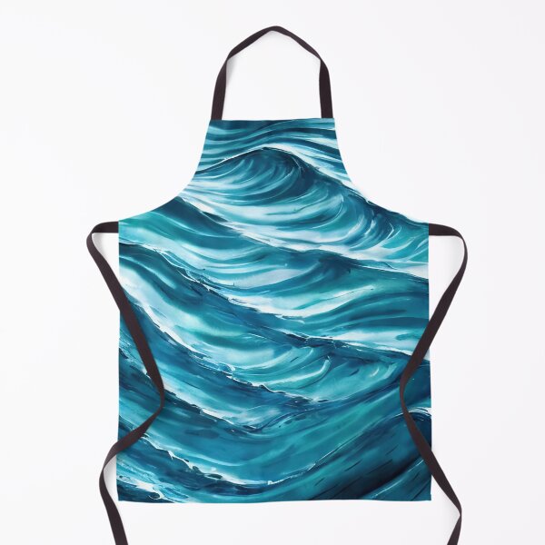 Item preview, Hyperrealistic blue ocean waves designed and sold by Crestern.