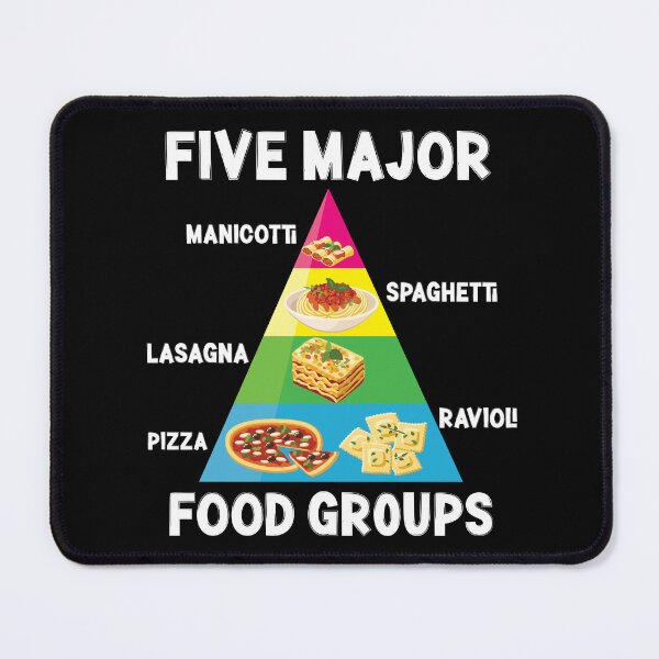Item preview, Italian Food Lover Spaghetti Pizza Ravioli Major Food Groups Pyramid designed and sold by CharJens.