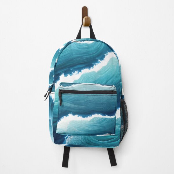 Item preview, Hyperrealistic blue ocean waves designed and sold by Crestern.