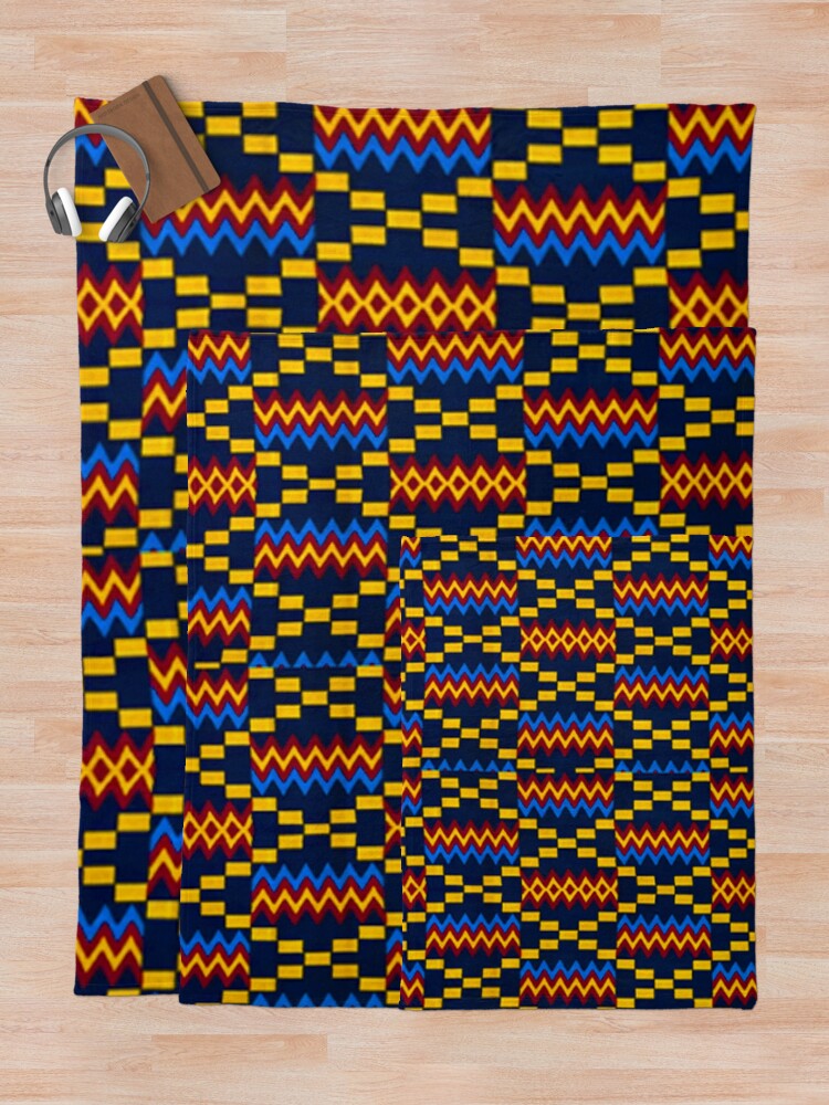 Kente African Ghana Pattern Throw Blanket for Sale by Bynelo