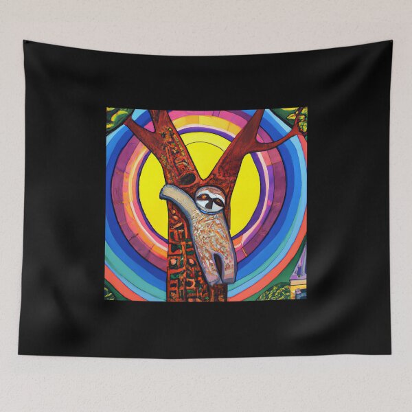 Item preview, A sloth on a tree pictorial art style designed and sold by arkantus.