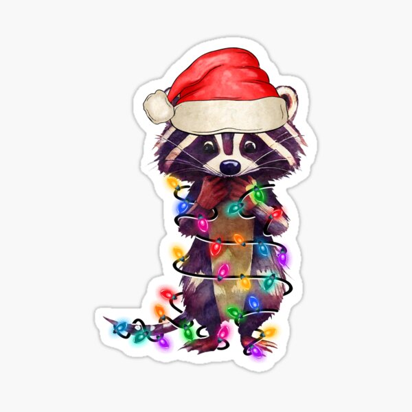 Winter Raccoon Stickers Bundle Gráfico por MMShopArt · Creative