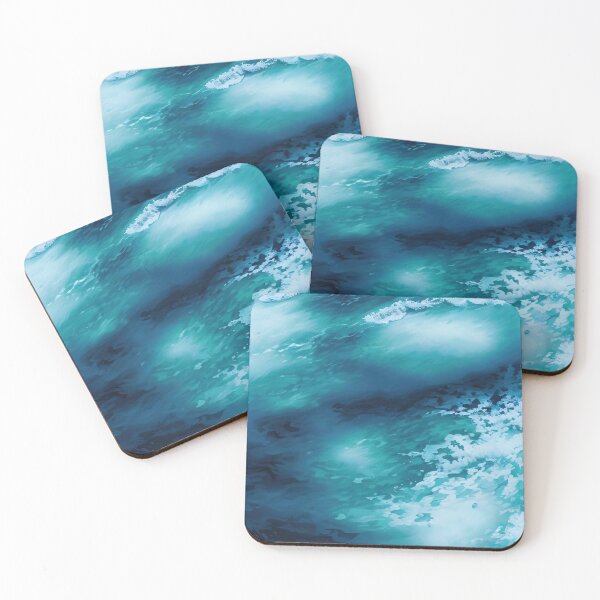 Item preview, Blue ocean waves designed and sold by Crestern.