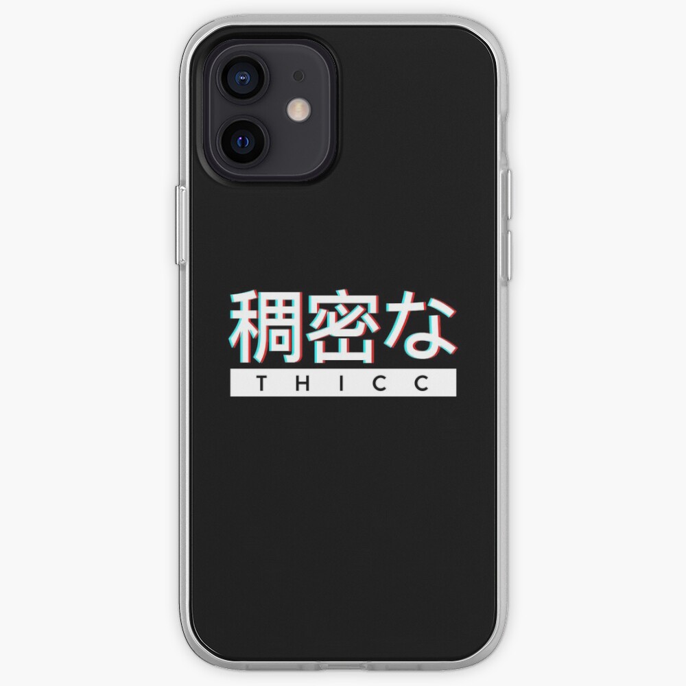 Aesthetic Japanese "THICC" Logo iPhone Case & Cover