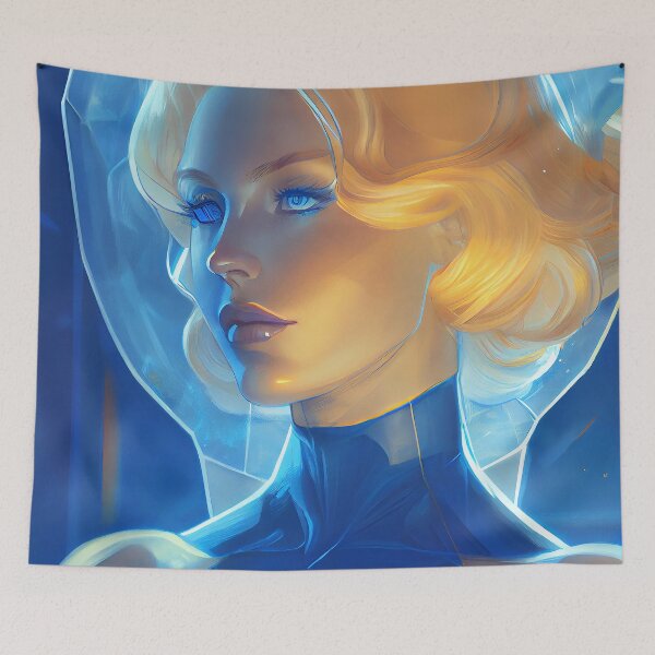 Item preview, Invisible Woman Portrait designed and sold by MadeByHaresShop.