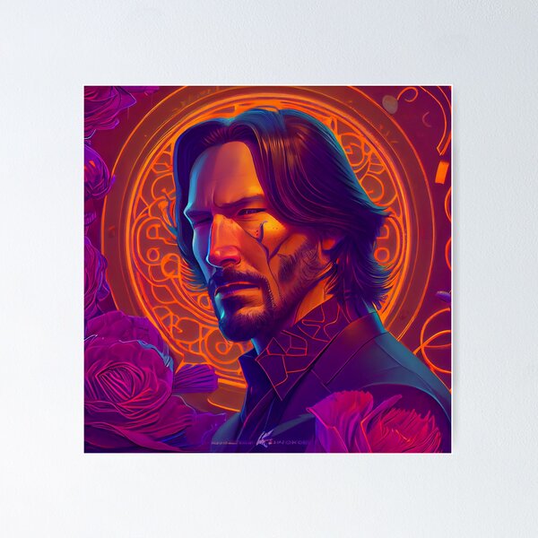 Artikel-Vorschau von John Wick Portrait, designt und verkauft von MadeByHaresShop.