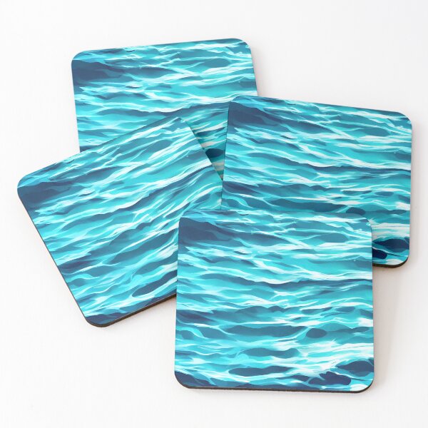 Item preview, Blue ocean waves designed and sold by Crestern.