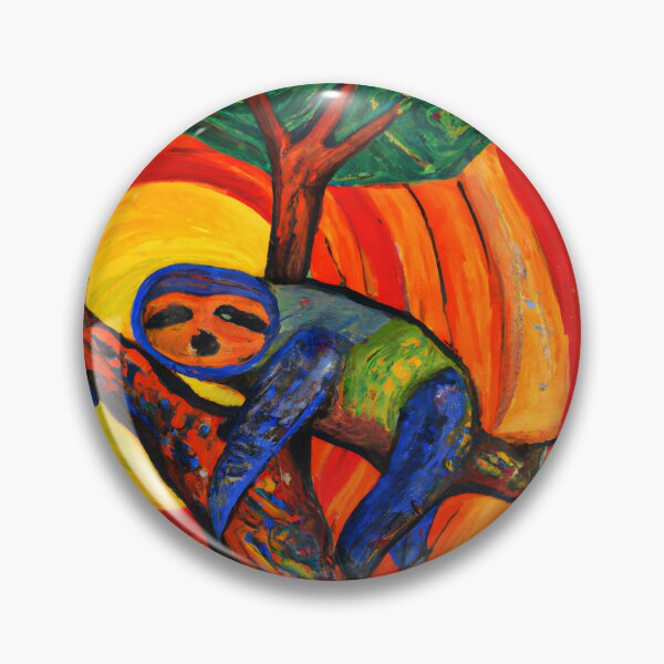 Item preview, A sloth on a tree pictorial art style designed and sold by arkantus.